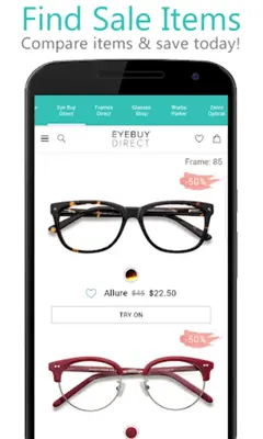 Glasses Shopping USA - Sunglasses & Eyewear android App screenshot 2